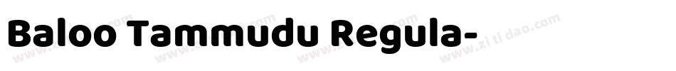 Baloo Tammudu Regula字体转换